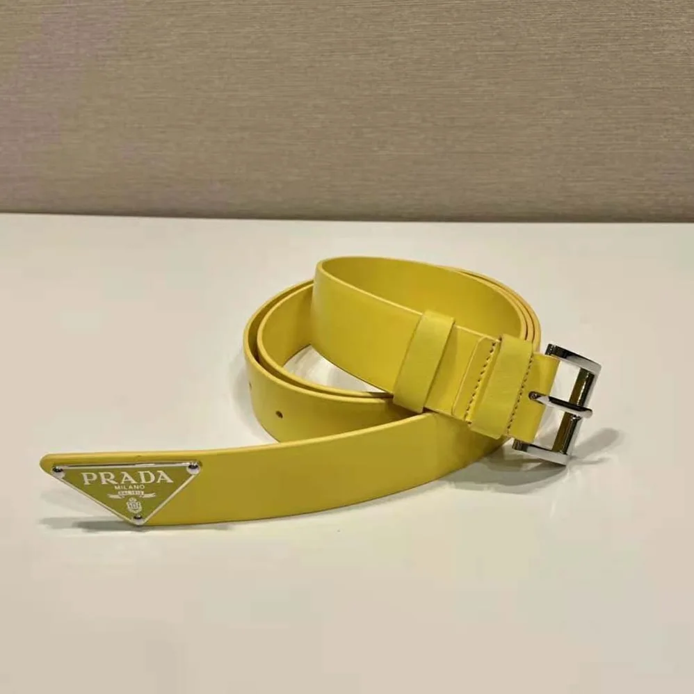 Prada Saffiano Leather Belt Bag for Unisex in Yellow Prada Saffiano Leather Belt Bag for Unisex in Yellow