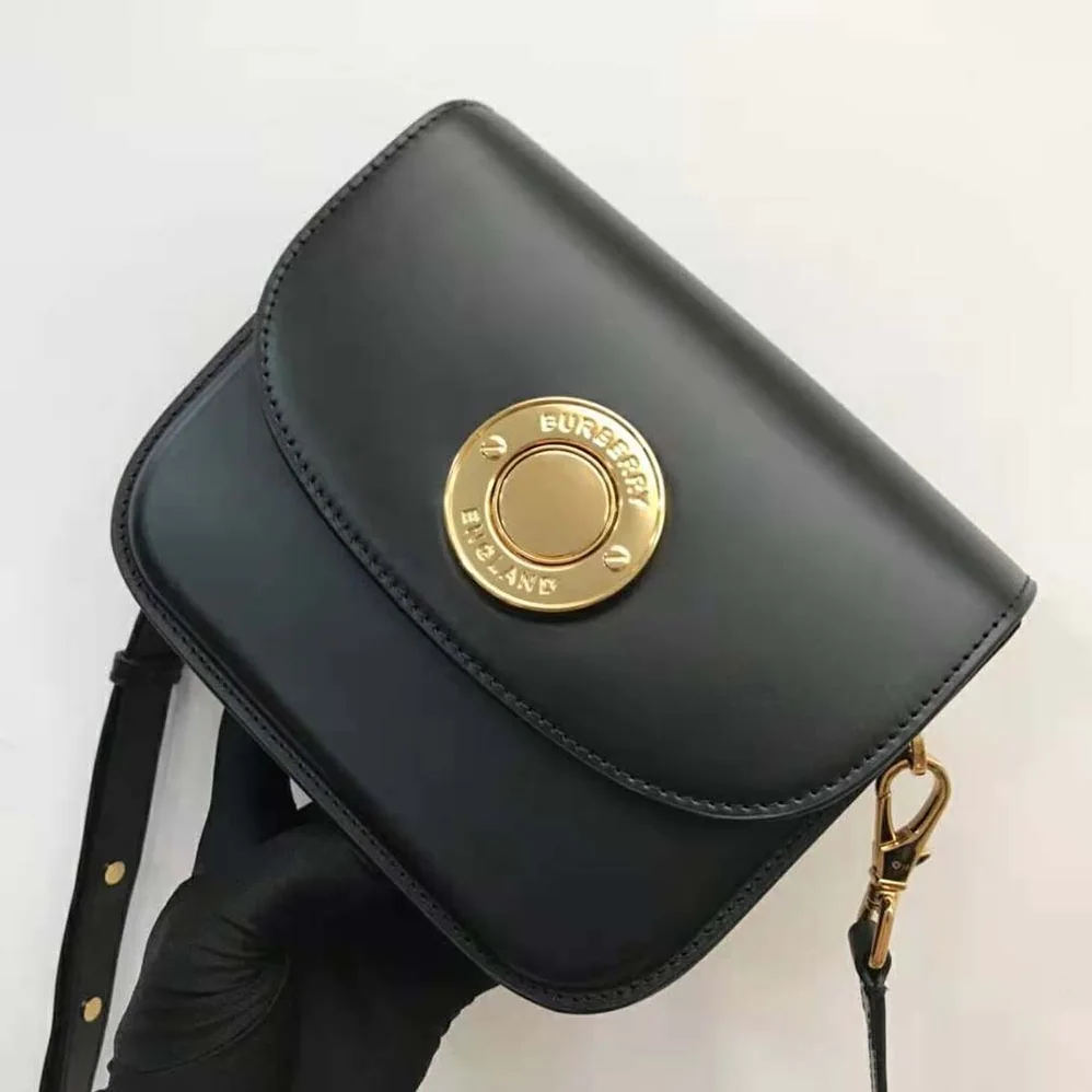 Burberry Leather Small Elizabeth Bag for Women in Black