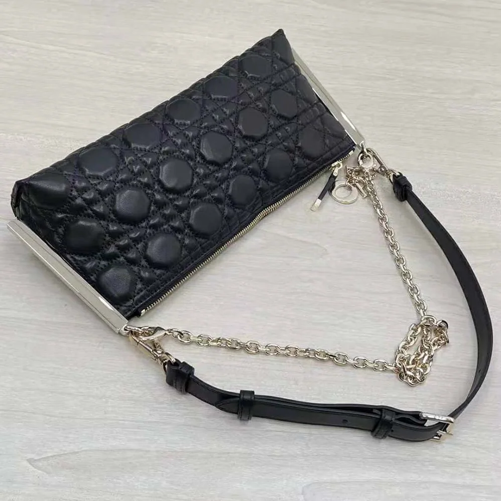Dior Club Bag Black Cannage Lambskin for Women Dior Club Bag Black Cannage Lambskin for Women