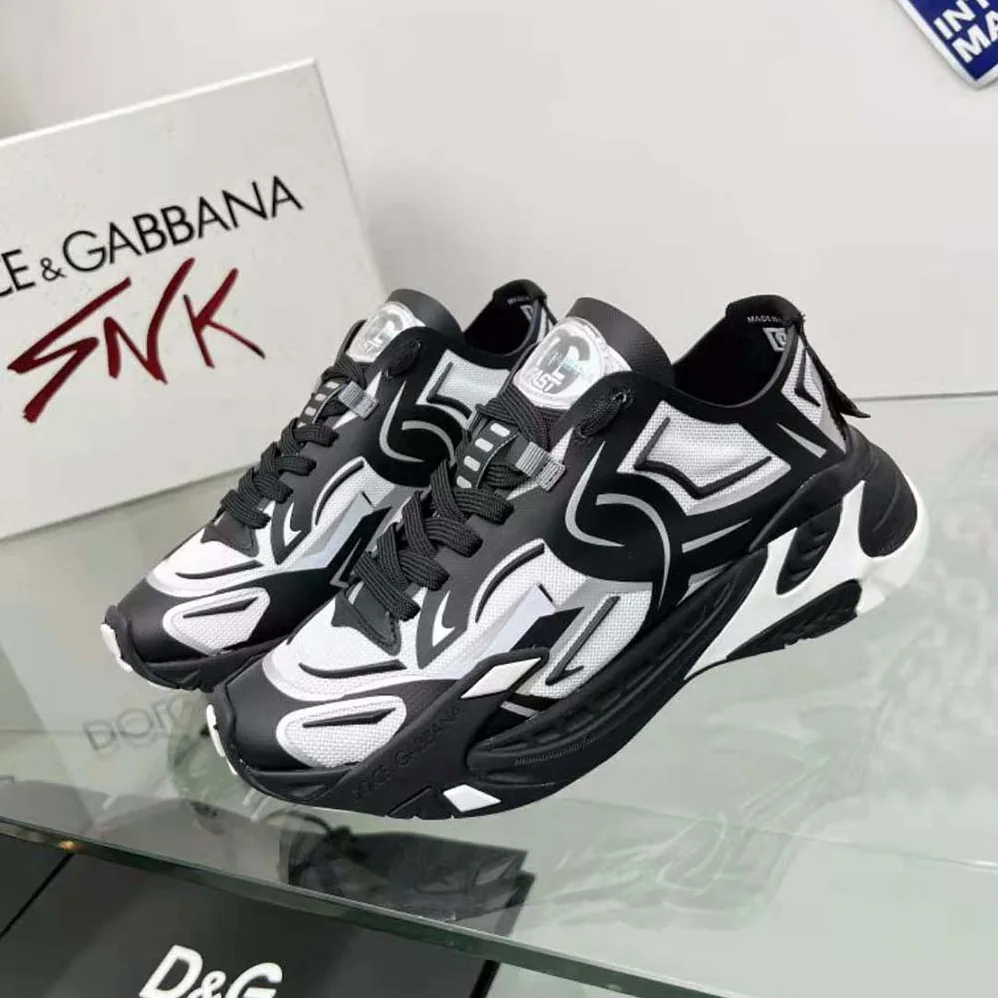 Dolce Gabbana D&G Mesh Fast Sneakers for Men in Black Dolce Gabbana D&G Mesh Fast Sneakers for Men in Black