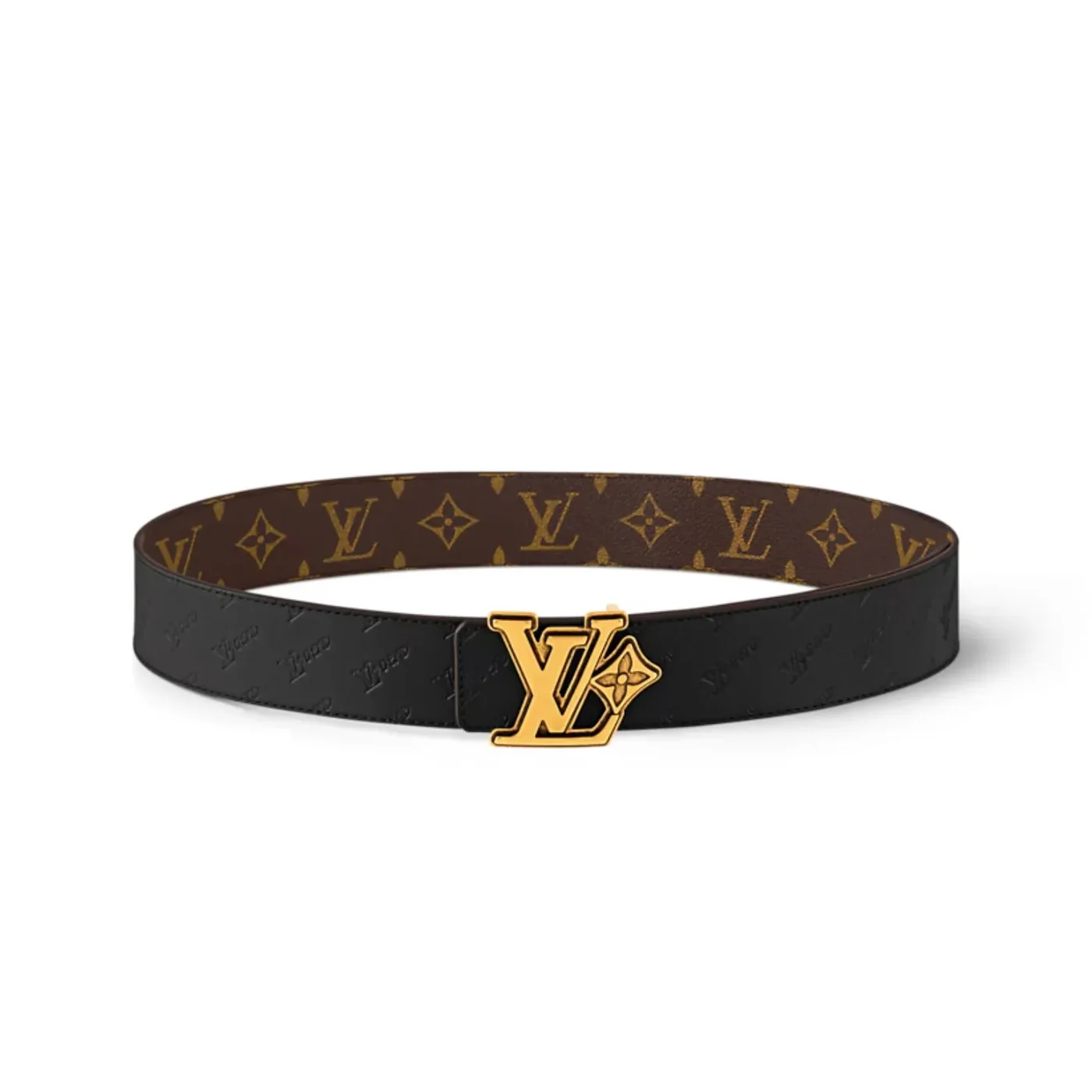 Louis Vuitton LV Flower Reversible Belt Brown