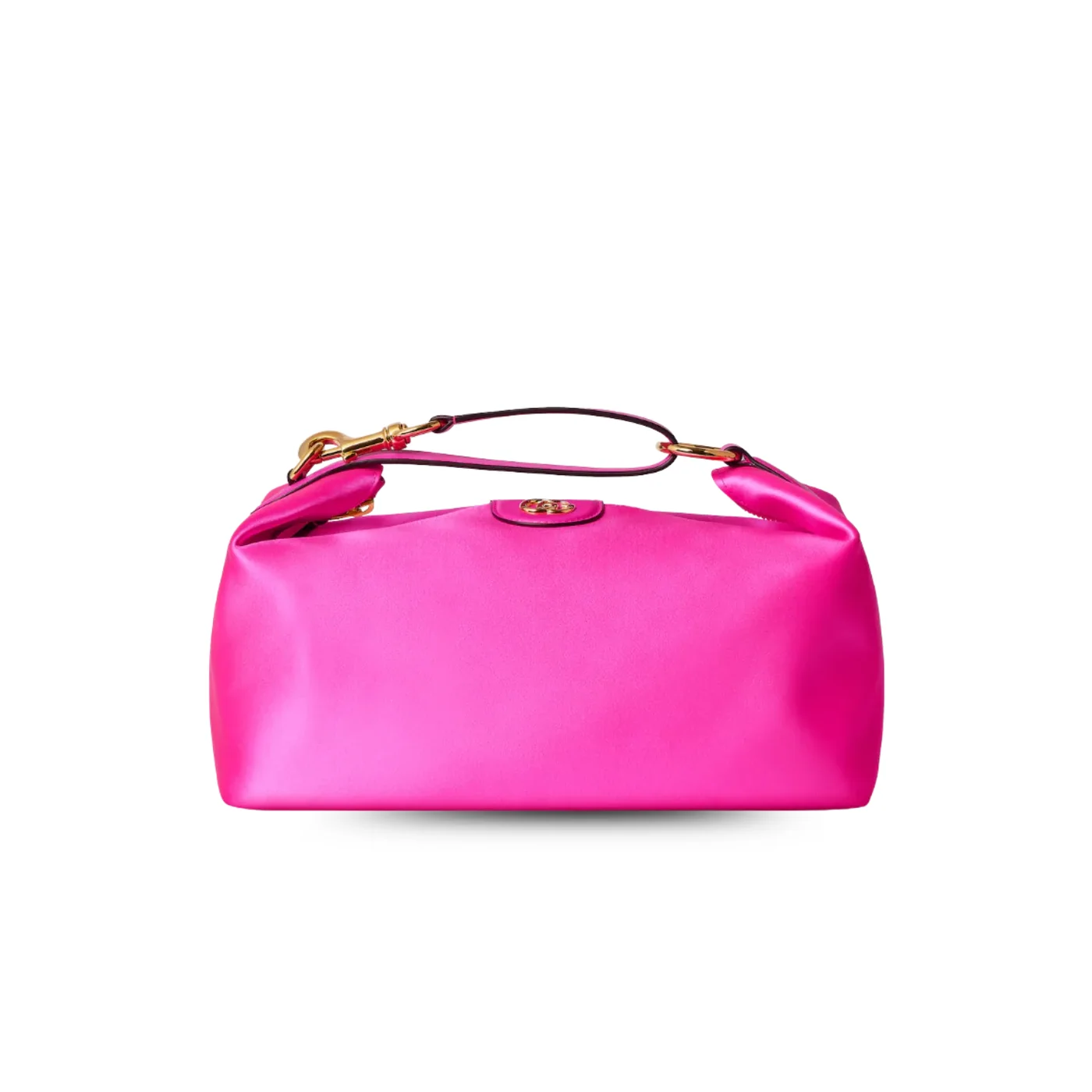 Gucci Vanity Medium Top Handle Bag in Fuchsia Gold Hardware