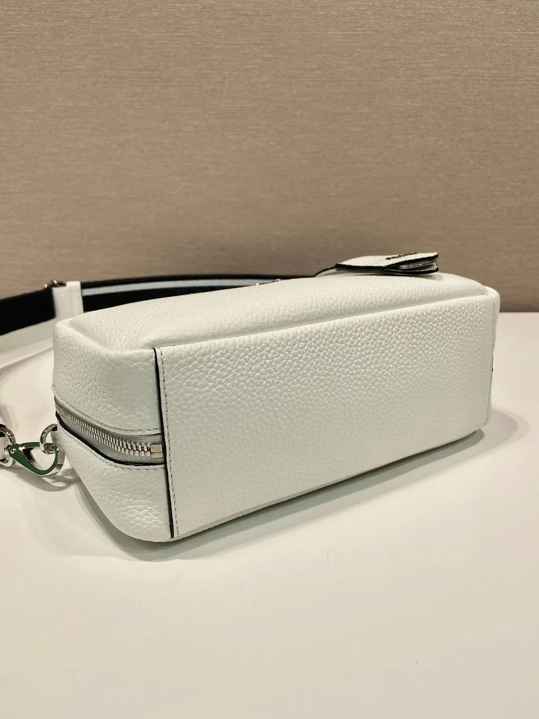 Prada Top-Handle Bag Brown/White/Green Khaki / 1BB102_2DKV_F02Z8_V_3OO Prada Top-Handle Bag Brown/White/Green Khaki / 1BB102_2DKV_F02Z8_V_3OO