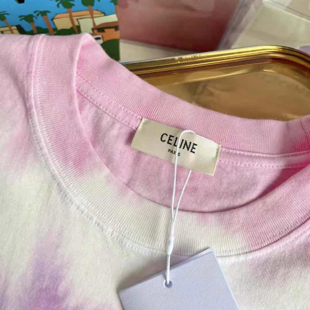 Celine Celine Loose T-shirt in Cotton with Studs for Men Celine Celine Loose T-shirt in Cotton with Studs for Men
