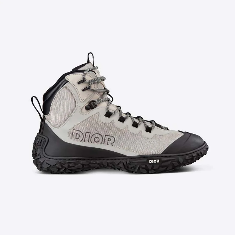 Dior Diorizon Hiking Boot Gray Technical Mesh and Black Rubber for Men Dior Diorizon Hiking Boot Gray Technical Mesh and Black Rubber for Men