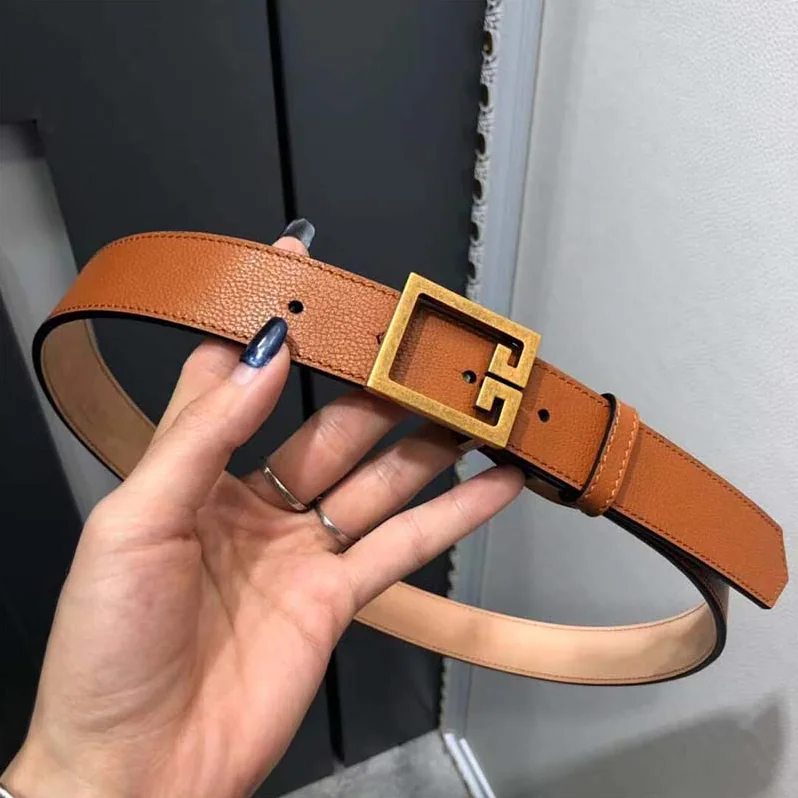 Givenchy Double G Belt in Leather for Women in Orange Givenchy Double G Belt in Leather for Women in Orange
