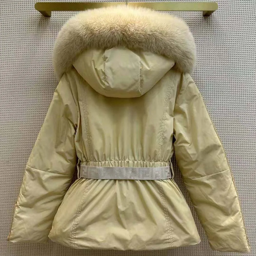 Fendi Ski Jacket in White Nylon for Women