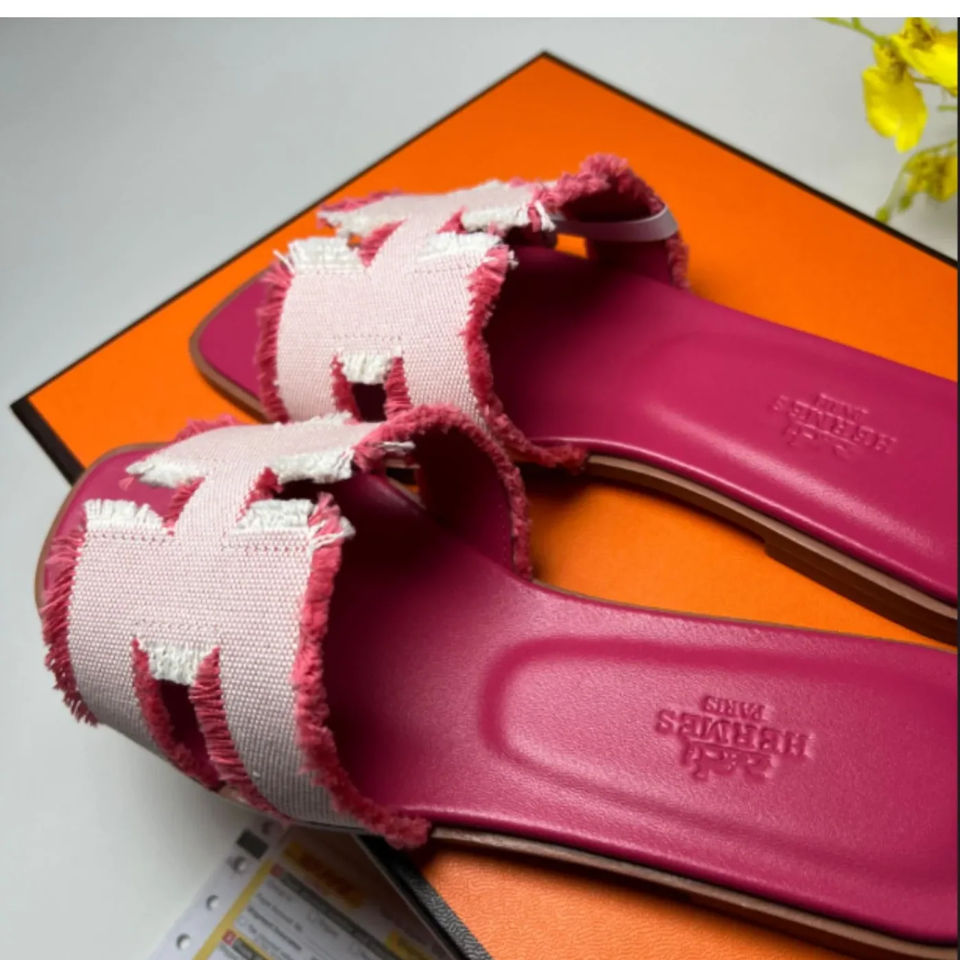 Hermes Oran Sandal Pink
