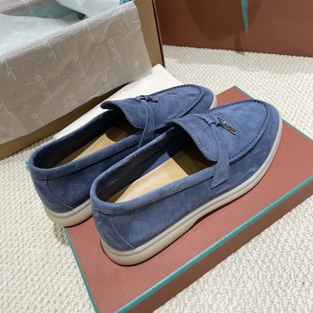 Loro Piana Summer Charms Walk Loafers for Unisex in Navy