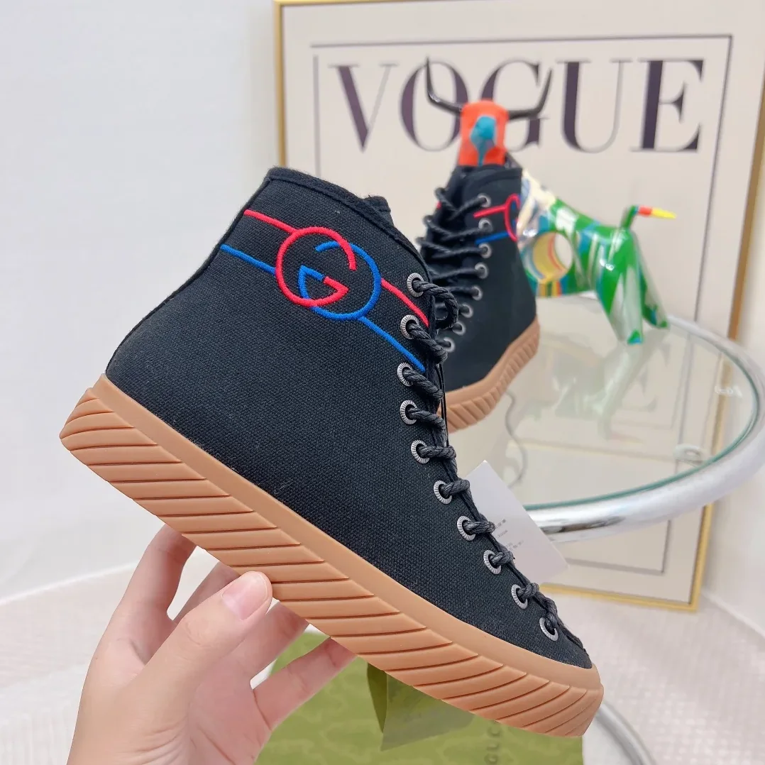 Gucci Interlocking G High for Women in Top Sneaker Black