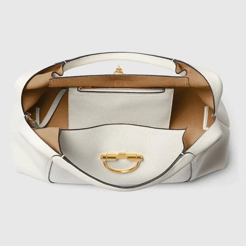 Gucci Softbit Maxi Shoulder Bag White /
