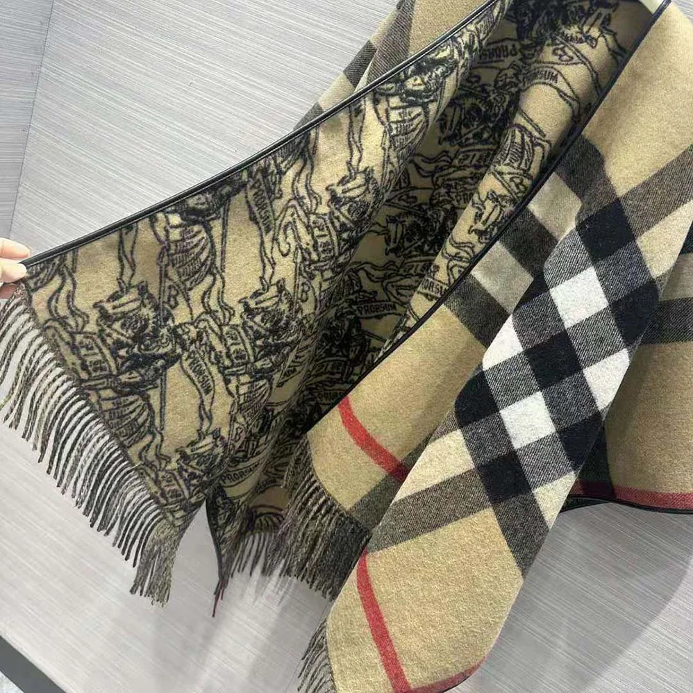 Burberry EKD Wool Cape for Women Burberry EKD Wool Cape for Women