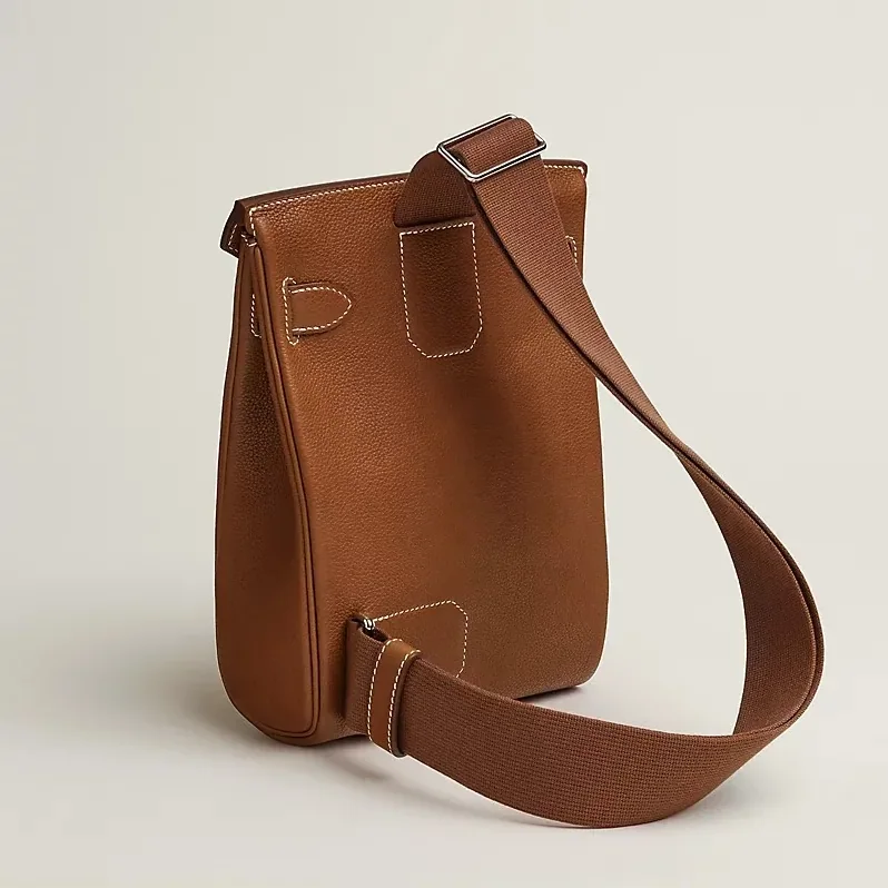 Hermes Hac A Dos PM Backpack in Fauve Silver Hardware