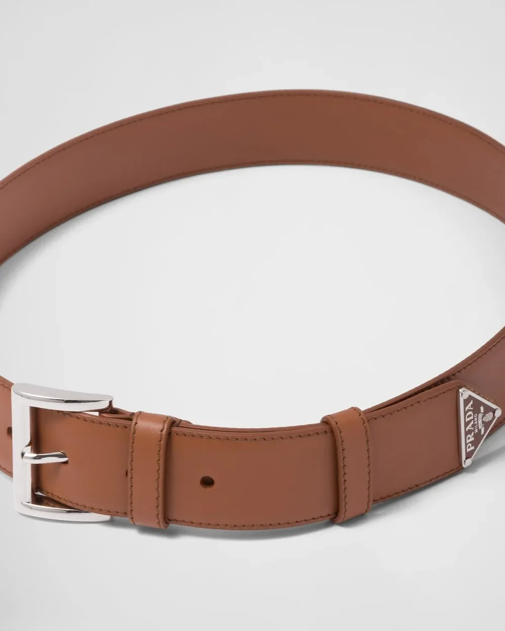 Prada Leather Belt Cognac 1CC545_8NQ_F0046 Prada Leather Belt Cognac 1CC545_8NQ_F0046
