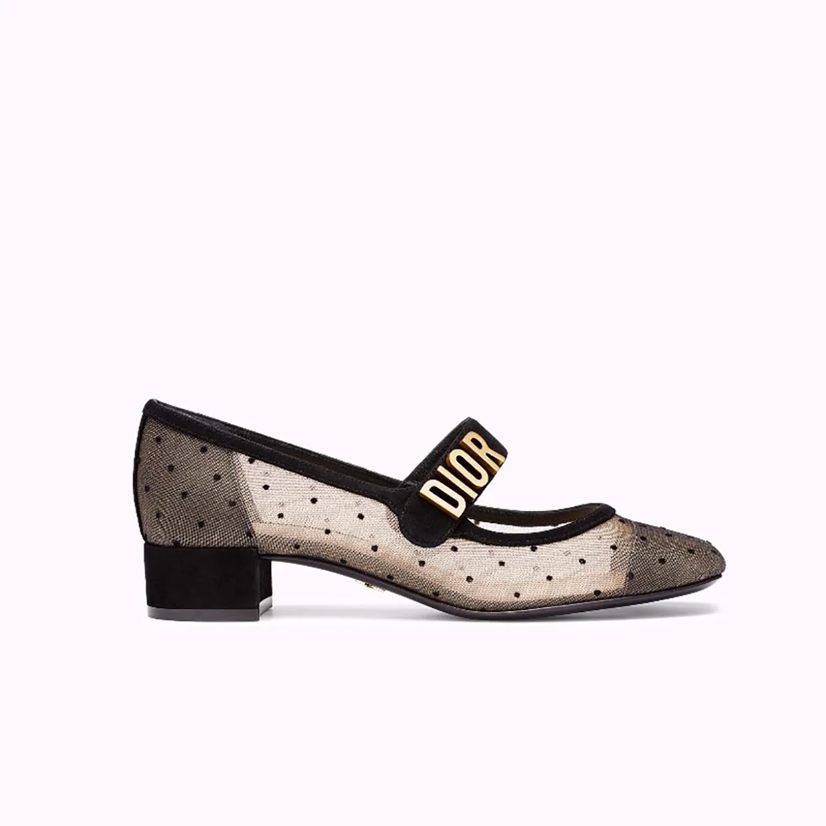 Dior Dior Baby-D Ballet Pump Black Dotted Swiss for Women Dior Dior Baby-D Ballet Pump Black Dotted Swiss for Women