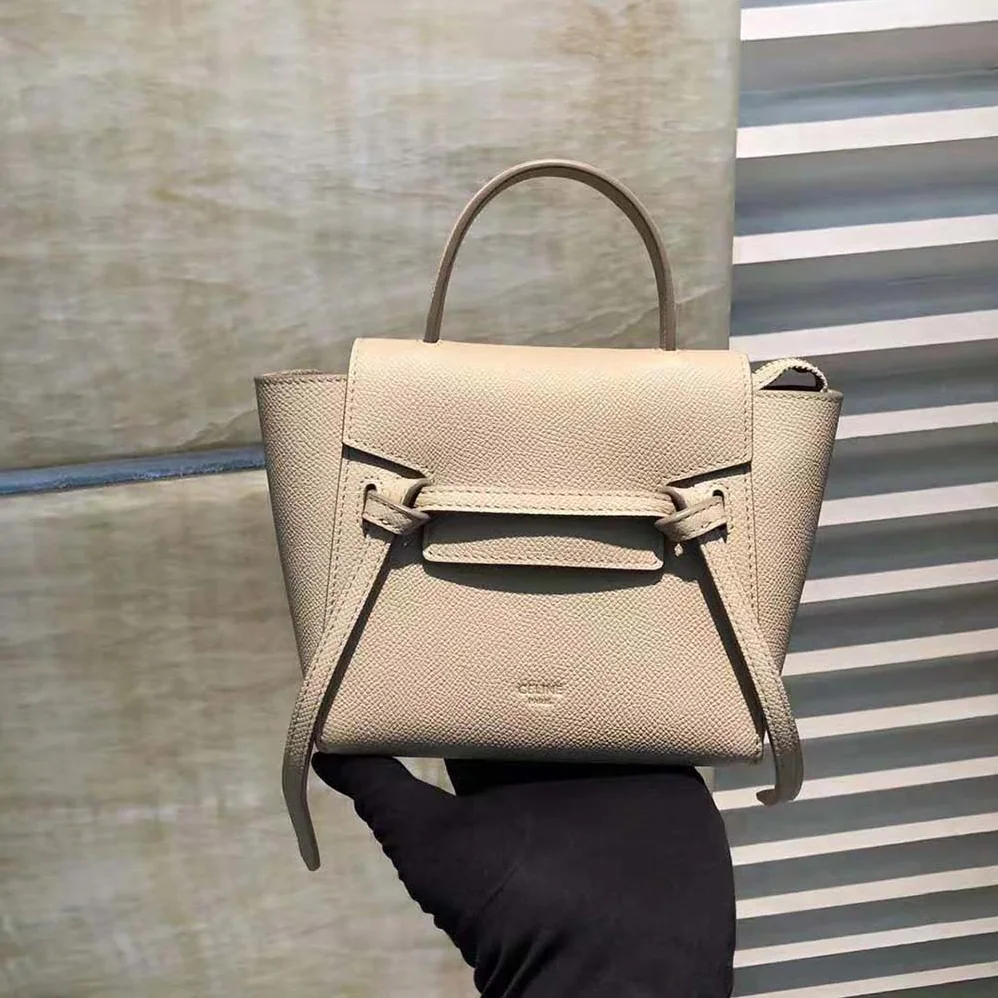 Celine Pico Belt Bag in Grained Calfskin for Women in Beige Celine Pico Belt Bag in Grained Calfskin for Women in Beige