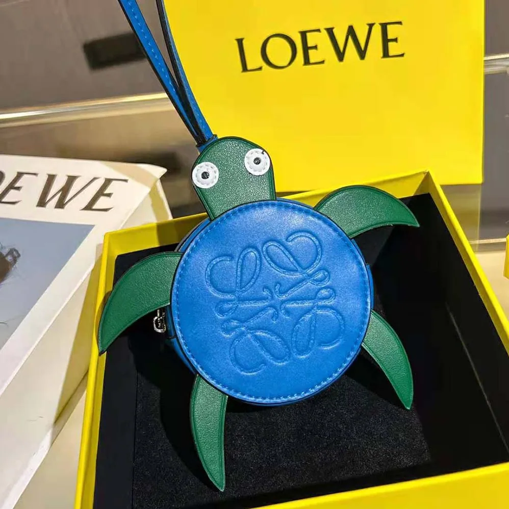 Loewe Turtle Cookie Pouch in Classic Calfskin for Women Loewe Turtle Cookie Pouch in Classic Calfskin for Women