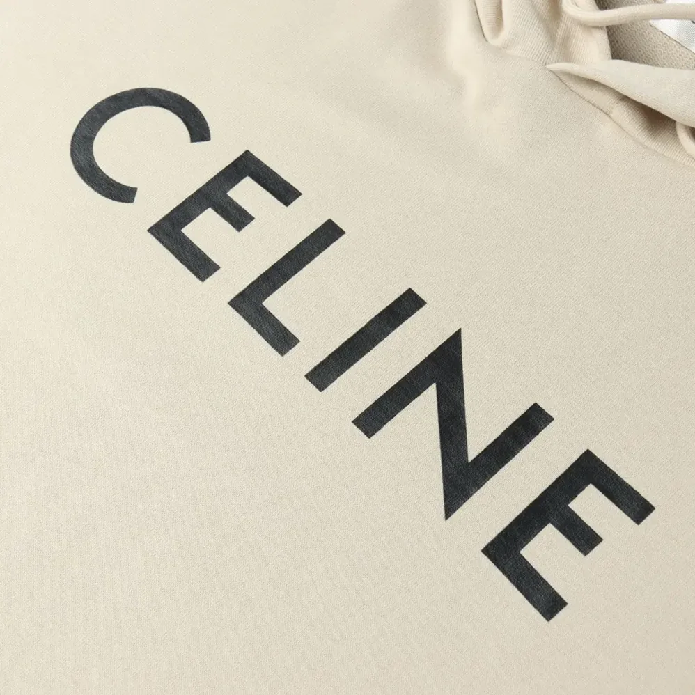 Celine Loose Hoodie in Cotton Fleece for Men Celine Loose Hoodie in Cotton Fleece for Men
