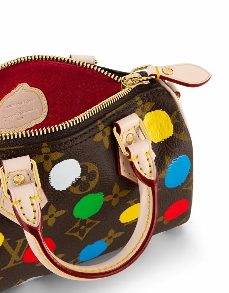 LV x YK Nano Speedy Bag Brown /