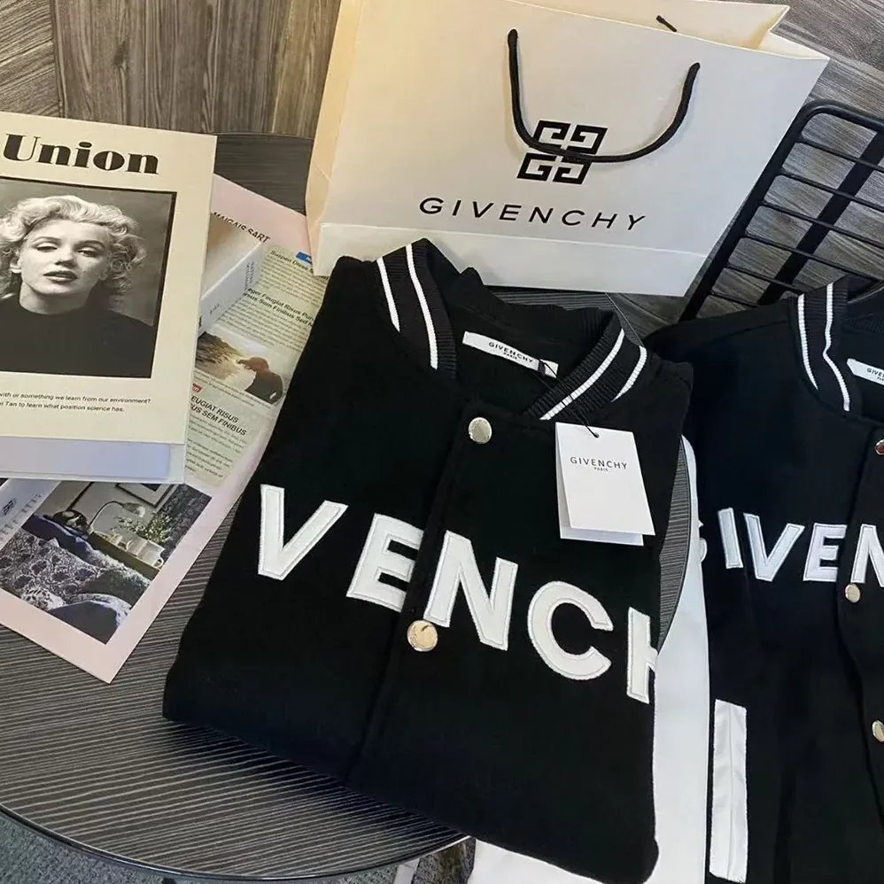 Givenchy Hooded Bomber Jacket in Wool and GIVENCHY Leather for Men in Black Givenchy Hooded Bomber Jacket in Wool and GIVENCHY Leather for Men in Black