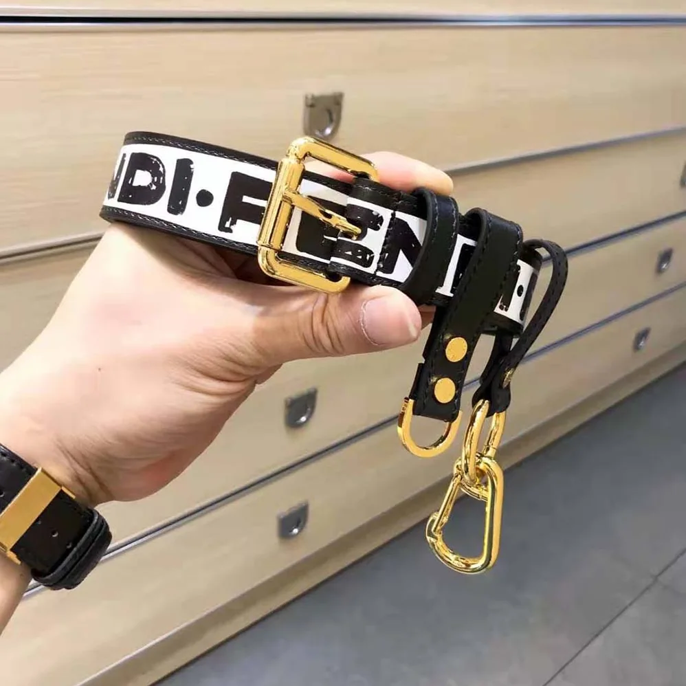 Fendi Multi-accessorized Fendi Belt with Key Ring and Clip for Women
