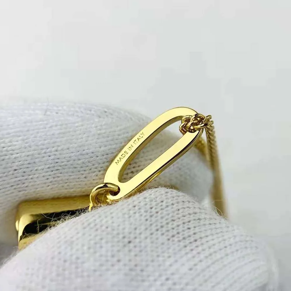 Celine Separables Triomphe Bag Pendant in Brass with Gold Finish for Women