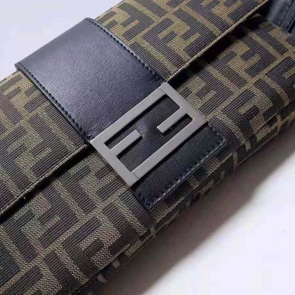 Fendi Baguette Brown Fabric Bag for Women Fendi Baguette Brown Fabric Bag for Women