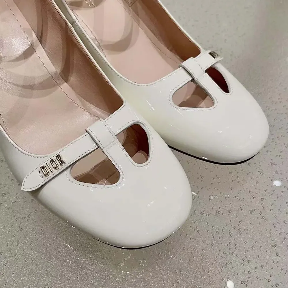Dior Aime Dior Pump White Patent Calfskin for Women Dior Aime Dior Pump White Patent Calfskin for Women