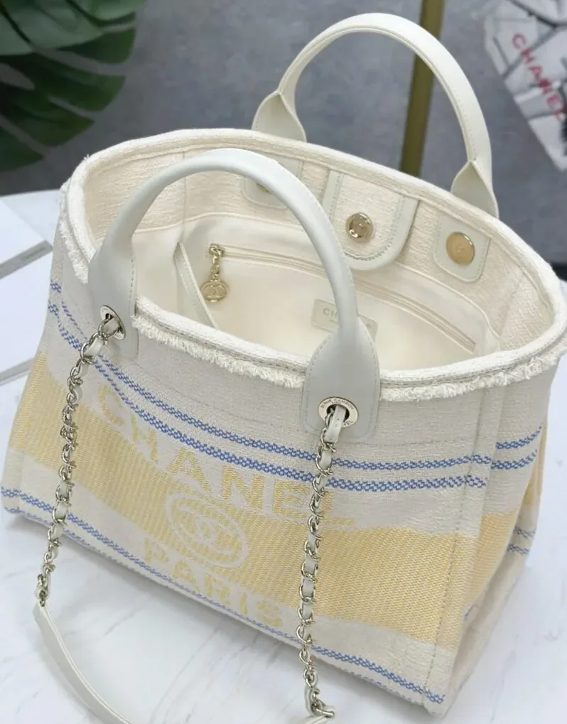 Chanel Large Deauville Tote Bag Sand /