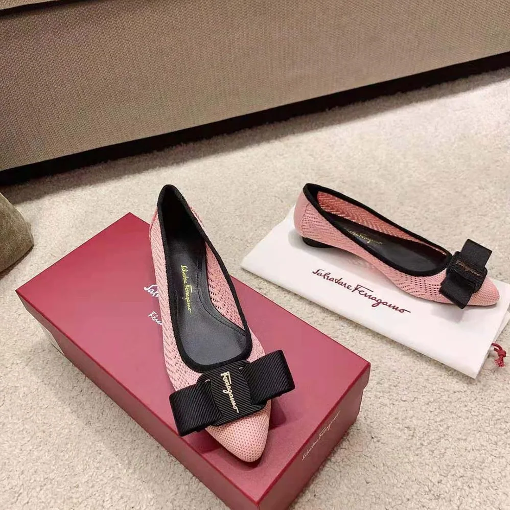Salvatore Ferragamo Viva Responsible Ballet Flat for Women in Pink Salvatore Ferragamo Viva Responsible Ballet Flat for Women in Pink