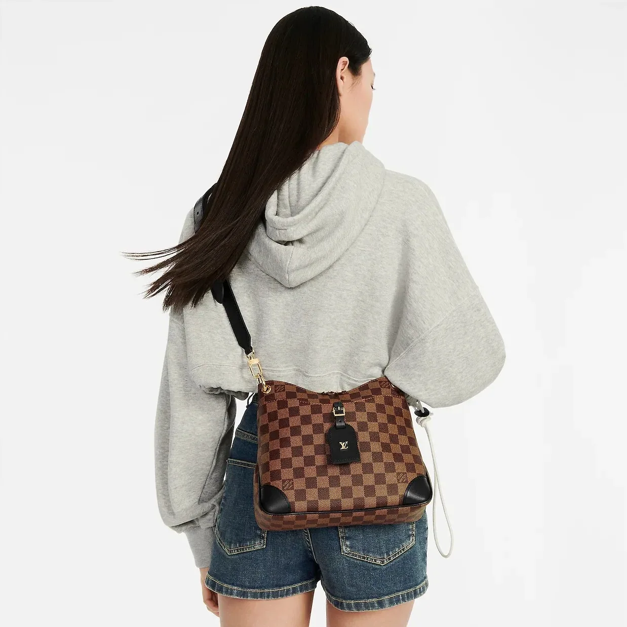 Louis Vuitton Odéon PM Bag Damier Ebene Brown /