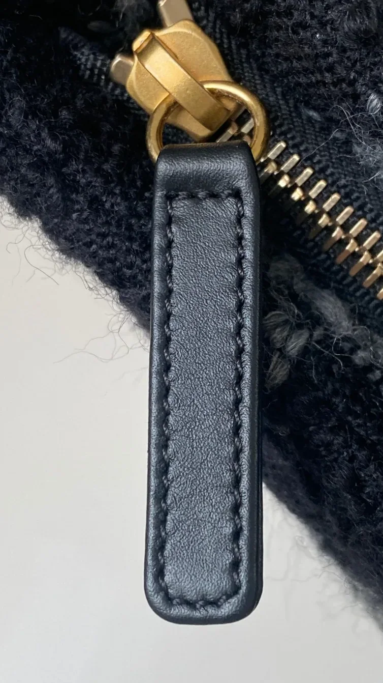 Chanel Tweed Black Hobo Bag 6,/17