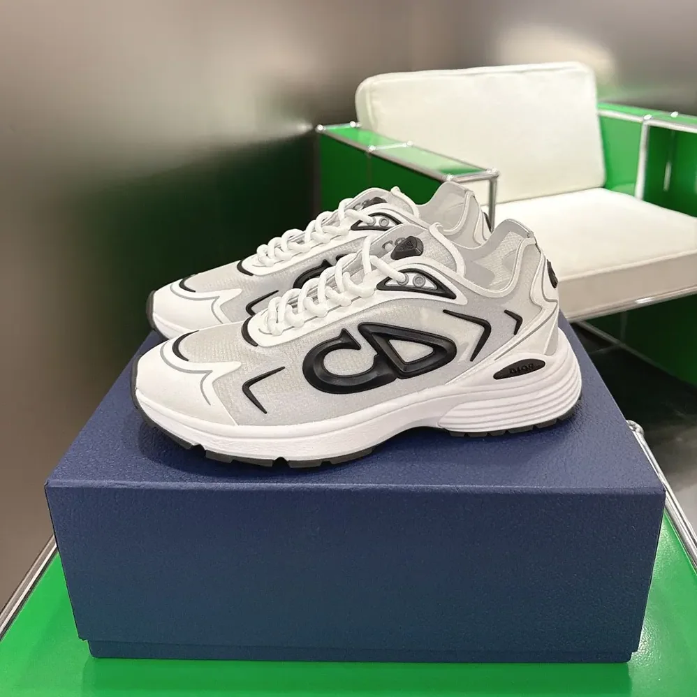 Dior B30 Countdown Tech Sneaker White Semi-Transparent N3O Nylon for Unisex Dior B30 Countdown Tech Sneaker White Semi-Transparent N3O Nylon for Unisex