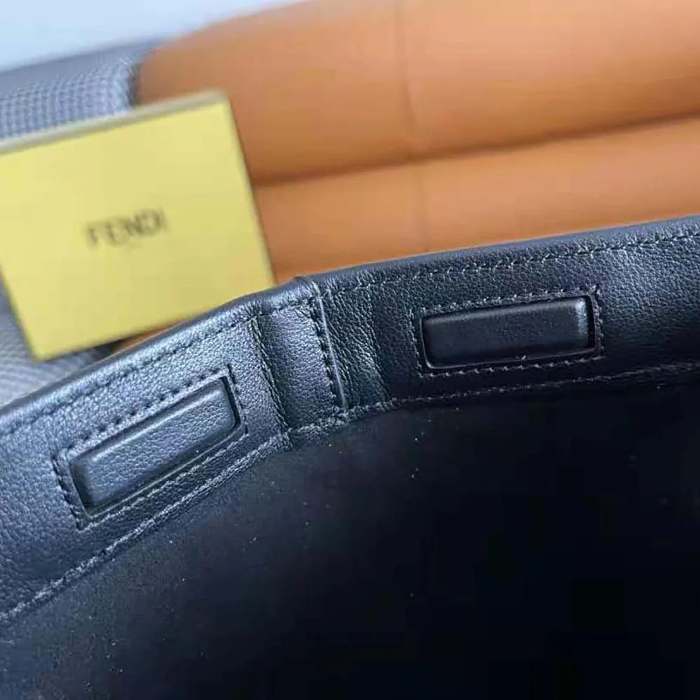 Fendi Origami Medium Black Leather Bag That Can be Transformed for Women Fendi Origami Medium Black Leather Bag That Can be Transformed for Women