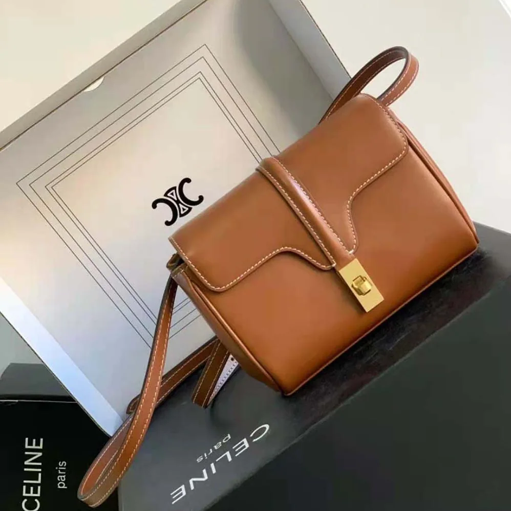 Celine Mini Soft 16 in Smooth Calfskin for Women in Brown Celine Mini Soft 16 in Smooth Calfskin for Women in Brown