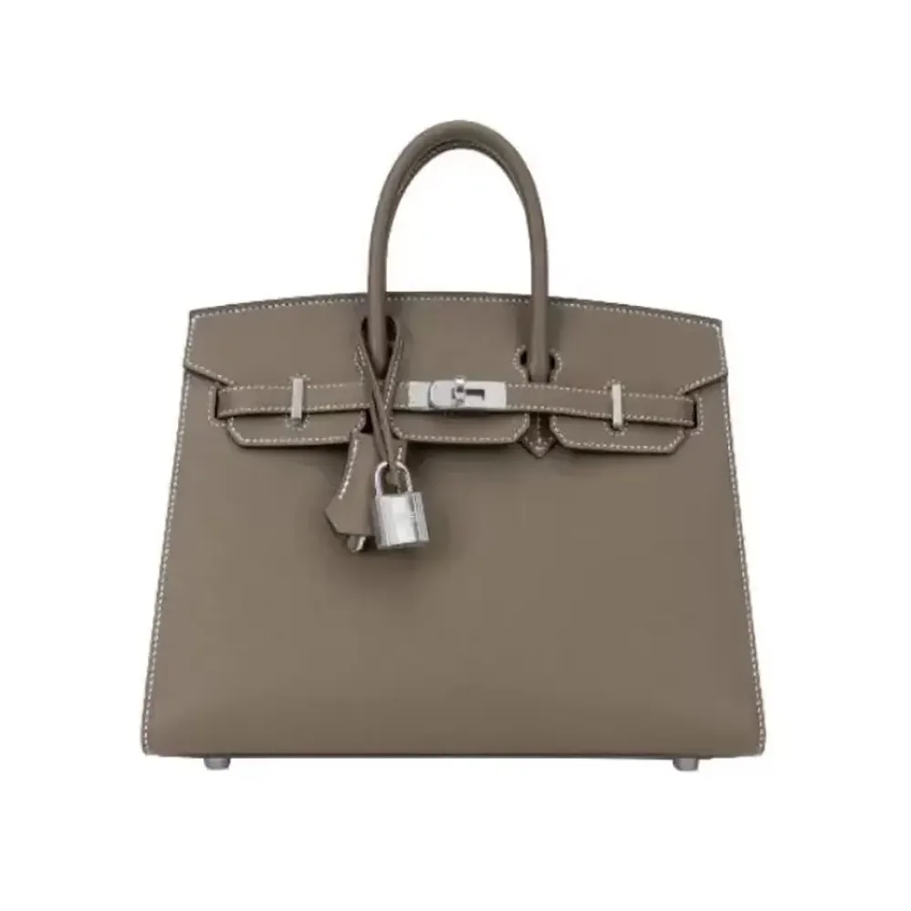 Hermes Birkin 30 Bag in Epsom Leather with Silver Hardware in Gray