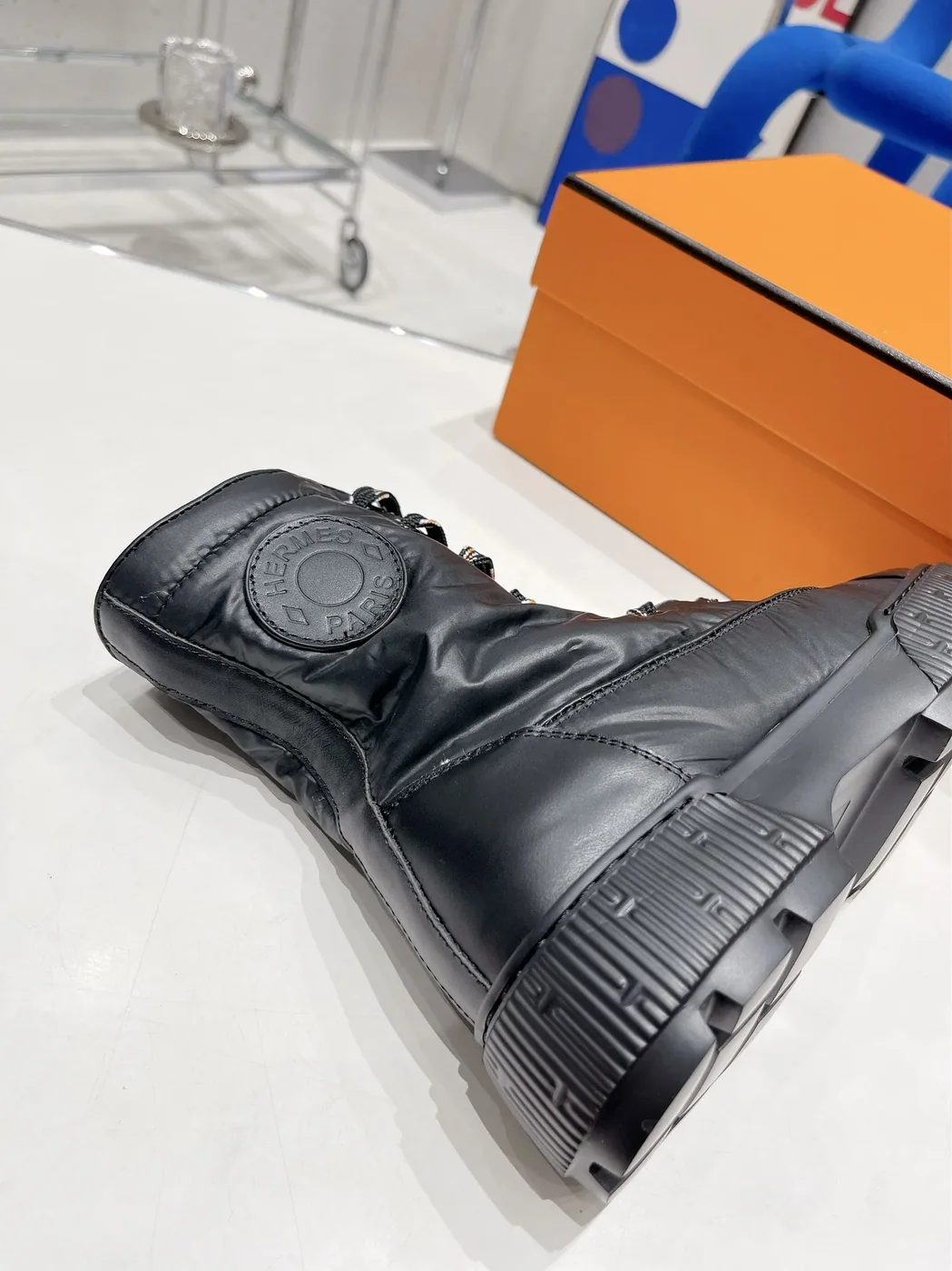 Hermes Fresh Ankle Boots Black /