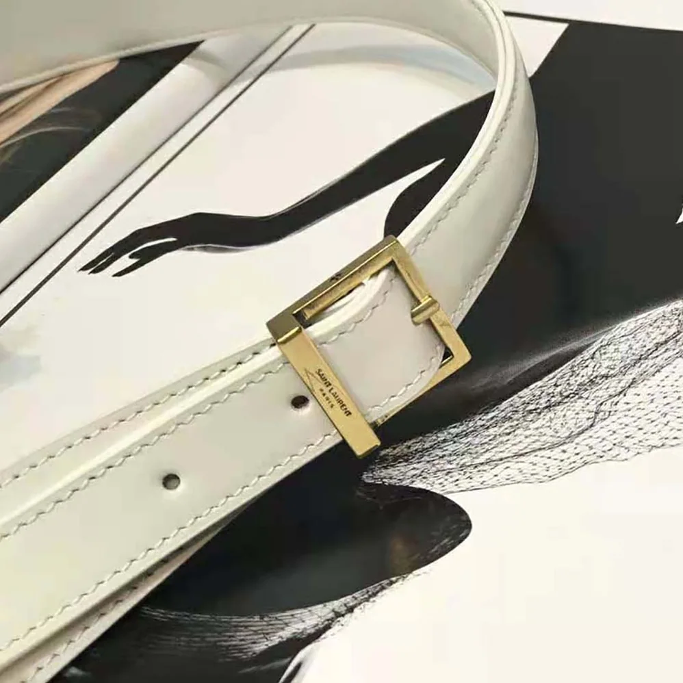 Saint Laurent YSL Le 5 A 7 Hobo Bag in Smooth Leather for Women in White