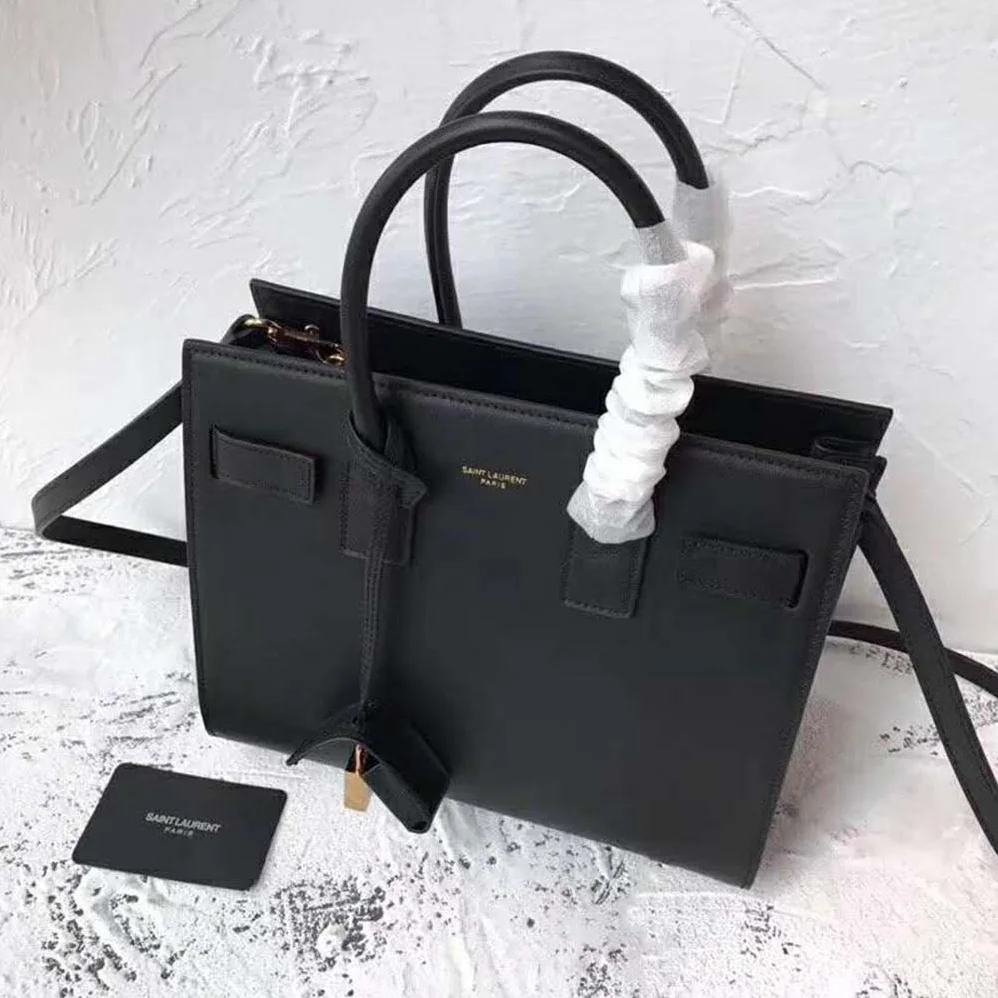 Saint Laurent YSL Classic Sac De Jour Baby Smooth for Women in Black Saint Laurent YSL Classic Sac De Jour Baby Smooth for Women in Black