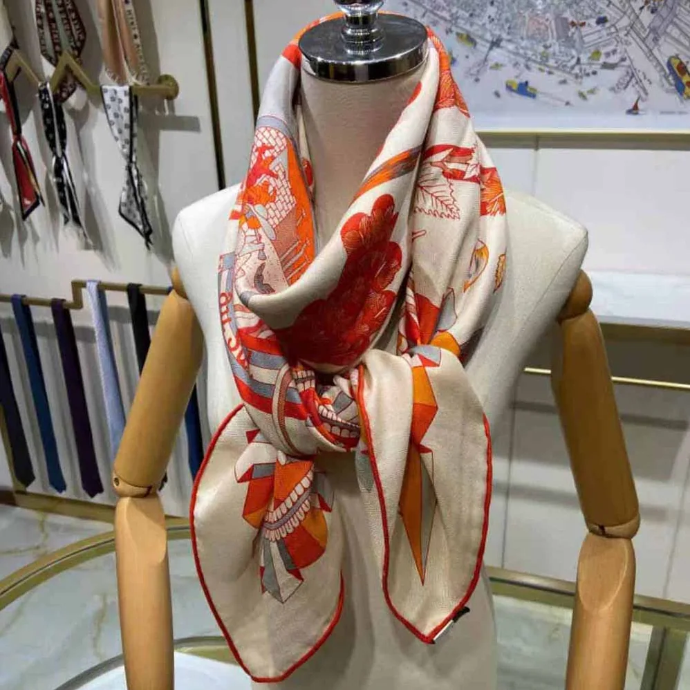 Hermes L'ombrelle Magique Shawl 140 for Women Hermes L'ombrelle Magique Shawl 140 for Women