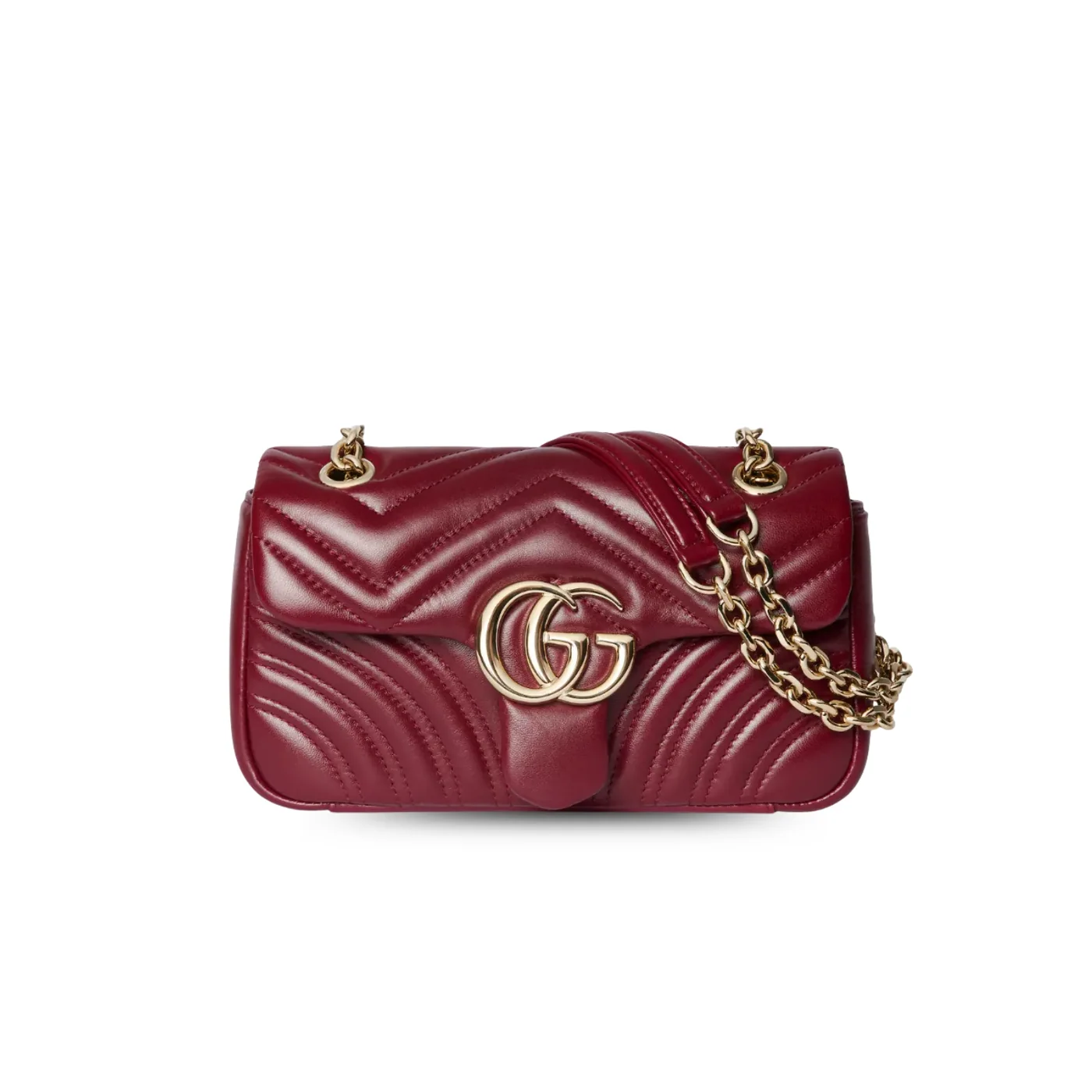 Gucci Marmont Small Shoulder Bag / Rosso Ancora Red Gold Hardware Gucci Marmont Small Shoulder Bag / Rosso Ancora Red Gold Hardware