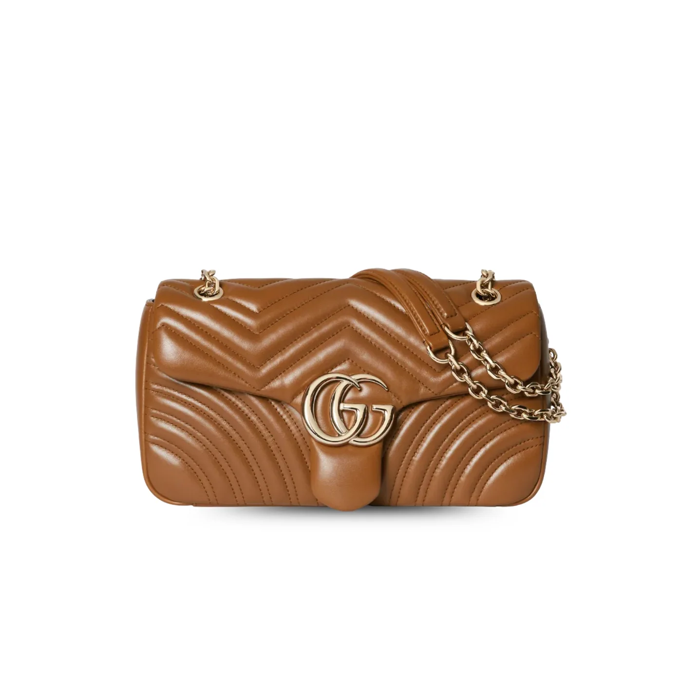 Gucci Marmont Medium Shoulder Bag in Brown Light Gold Hardware Gucci Marmont Medium Shoulder Bag in Brown Light Gold Hardware