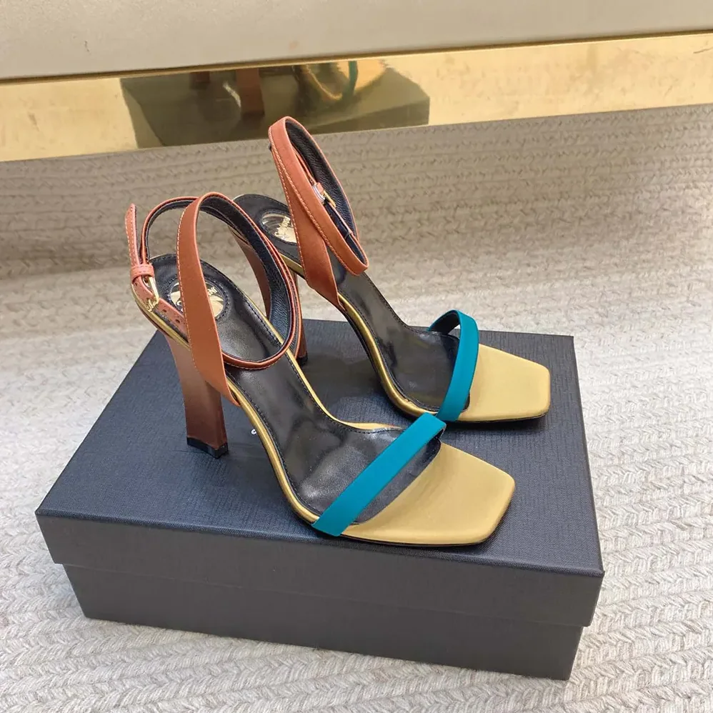 Saint Laurent YSL Dominique Sandals in Satin Crepe for Women Saint Laurent YSL Dominique Sandals in Satin Crepe for Women