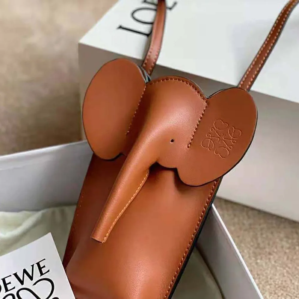 Loewe Elephant Pocket in Classic Calfskin for Women