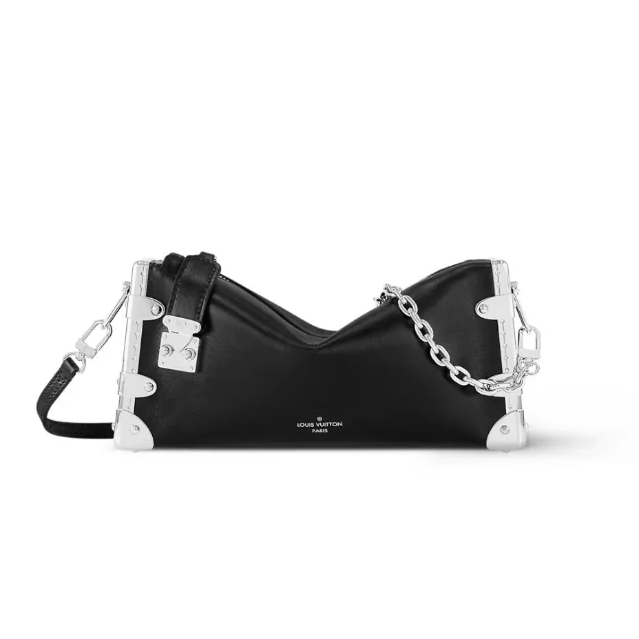 Louis Vuitton Slim Trunk Black Bag 9 Inches/ Louis Vuitton Slim Trunk Black Bag 9 Inches/