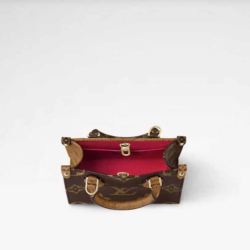 Louis Vuitton OnTheGo BB Tote Bag in Monogram Reverse Gold Hardware