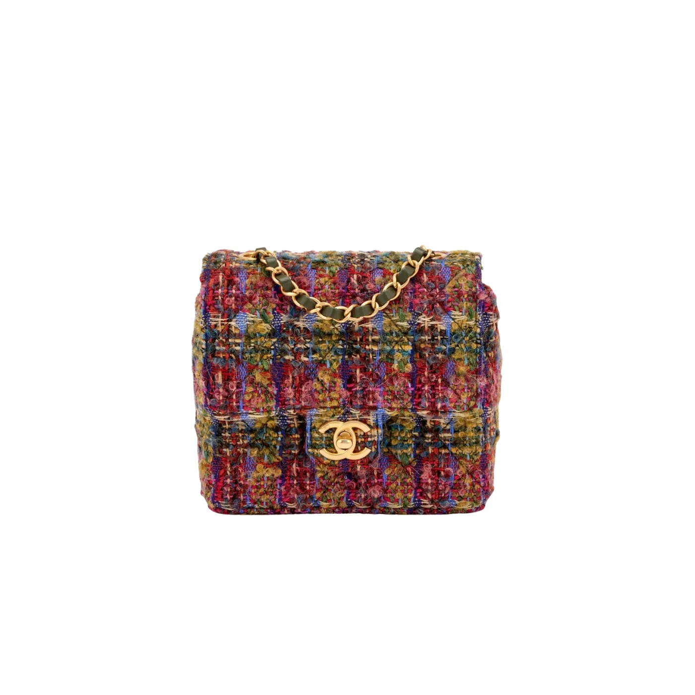 Chanel Classic Flap Bag Mini Crossbody in Pink Gold Hardware