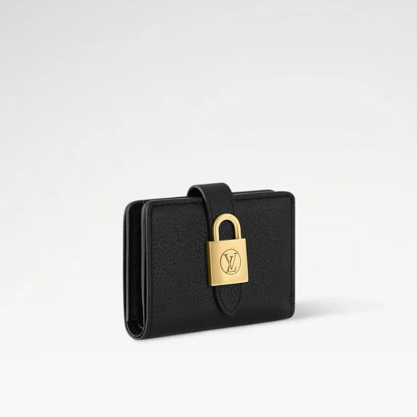 Louis Vuitton Low Key Compact Wallet Black /