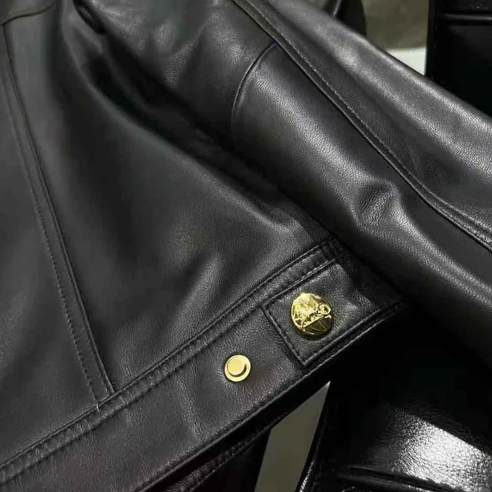 Celine Scoop Neck Trucker Jacket in Soft Lambskin for Women Celine Scoop Neck Trucker Jacket in Soft Lambskin for Women