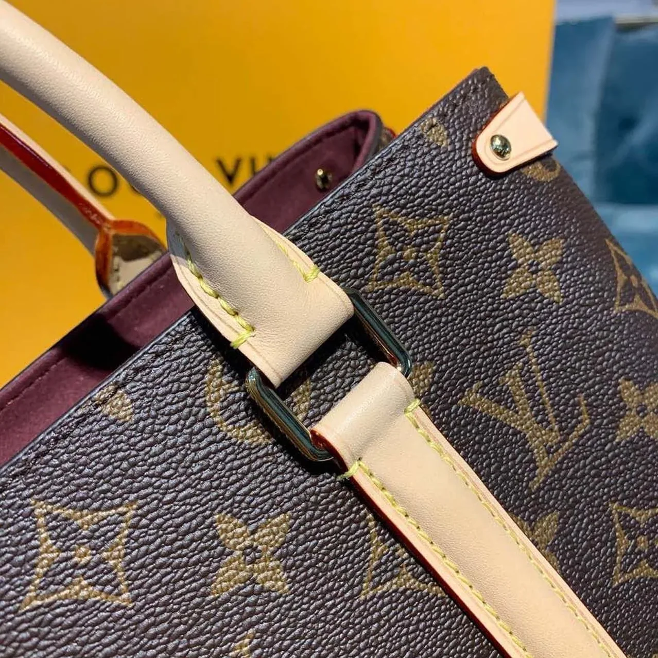 Louis Vuitton Soufflot BB Monogram Canvas Pink And Brown Louis Vuitton Soufflot BB Monogram Canvas Pink And Brown